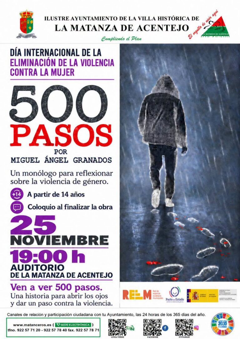 La Matanza de Acentejo se une a la lucha contra la violencia machista con la representación de «500 Pasos»