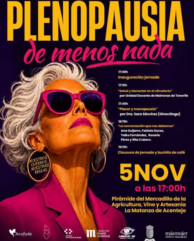 «Plenopausia de menos nada», una jornada dedicada a la salud, el placer y el bienestar de las mujeres
